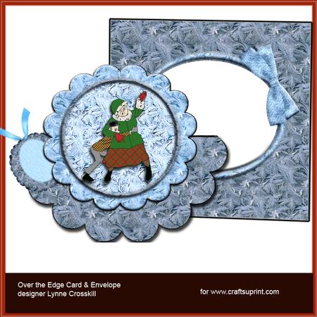 Poetry on Ice Over the Edge Card & Envelope
