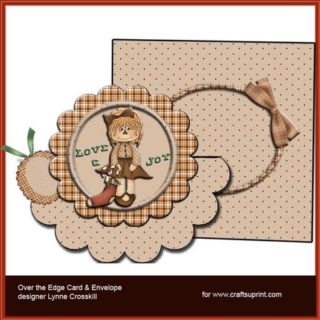 Love & Joy Over the Edge Card & Envelope