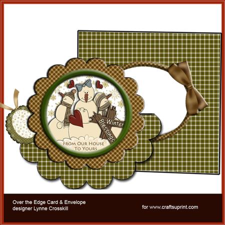 From Our House to Yours Over the Edge Card & Envelope