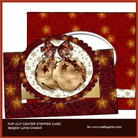 Jingle Bells Center Stepper Pop Out & Envelope