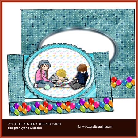 A Game of Marbles Center Stepper Pop Out & Envelope