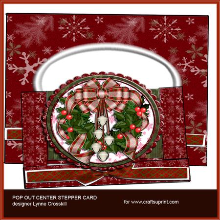 Christmas Wreath Center Stepper Pop Out & Envelope