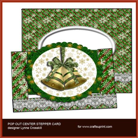 Christmas Bells Center Stepper Pop Out & Envelope