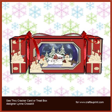 Snowman's Christmas See Thru Cracker Card