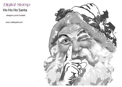 Ho Ho Ho Santa Digital Stamp