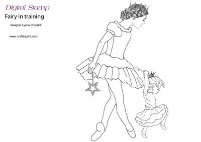 Fairy in Training Digital Stamp