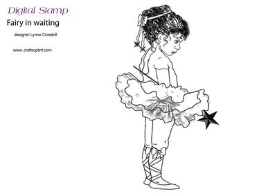 Fairy in Waiting Digital Stamp
