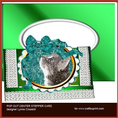 Christmas Miracle 2 Center Pop Out Stepper Card & Envelope