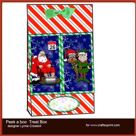 Exhausted Santa Peakaboo Treat Bag