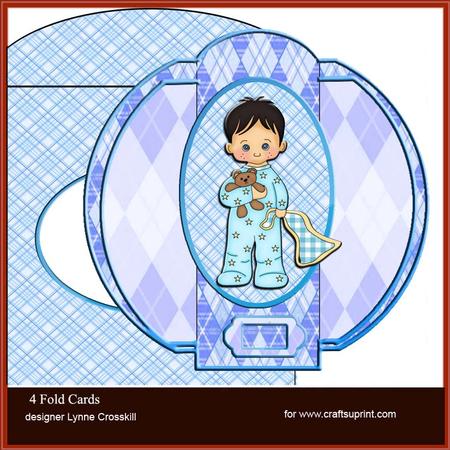 Beddie by Sweet Boy 4 Fold Card & Envelope