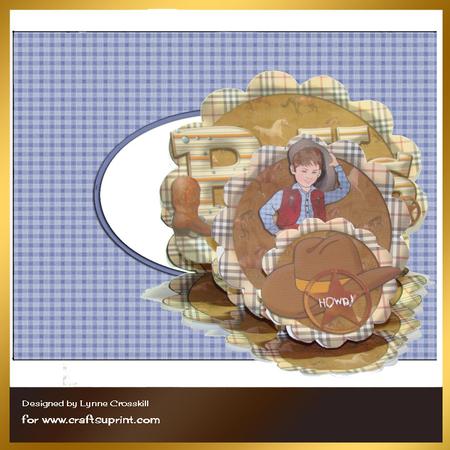Howdy Partner Triple Easel Card & Envelope