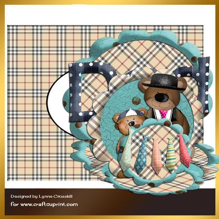 Dad & Me Triple Easel Card & Envelope