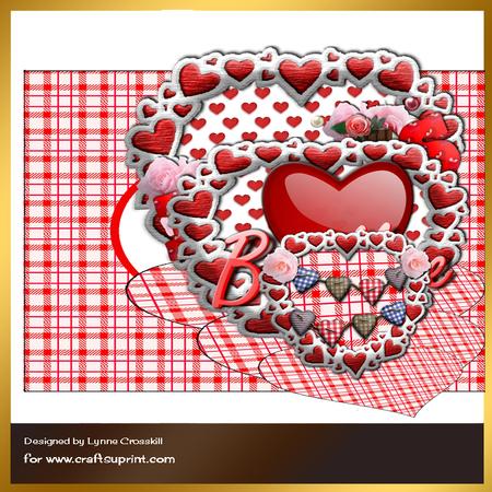 Hugs & Kisses Triple Easel Card & Envelope