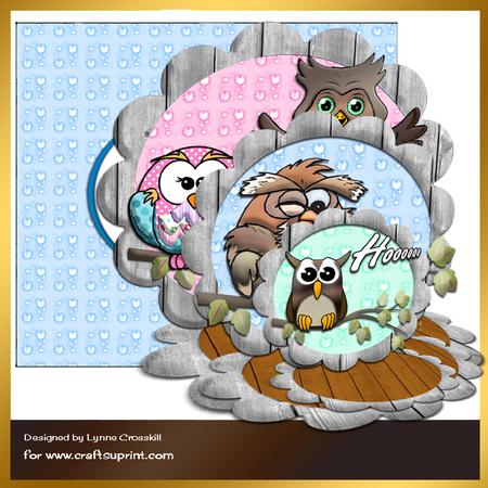 Owl Be Seeing You Triple Easel Card & Envelope