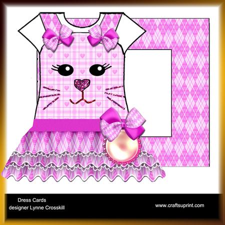 Purrfectly Cute Dress Card & Envelope