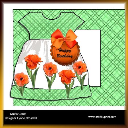 Poppy Dress Card & Envelope