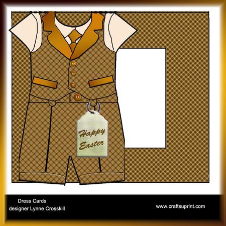Little Boy's Suit Card & Envelope