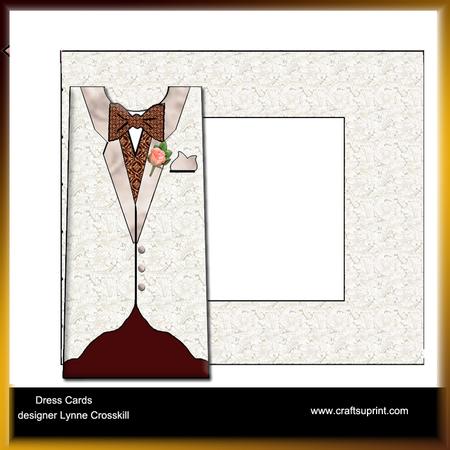 Groom's Wedding Suit Card & Envelope