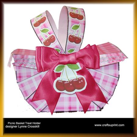 Cherry Picking Picnic Basket Treat Holder