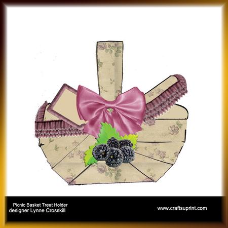 Blackberry Picnic Basket Treat Holder
