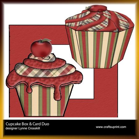 Spiced Apple Cupcake Gift Box, Card & Matching Envelope