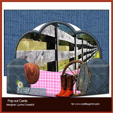 A Little Bit Country Pop Out Card & Envelope