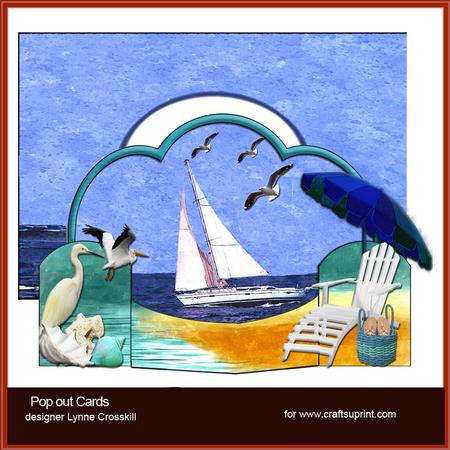 On the Boardwalk Pop Out Card & Envelope