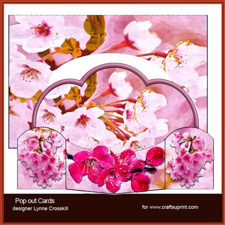 Cherry Blossom Time Pop Out Card & Envelope