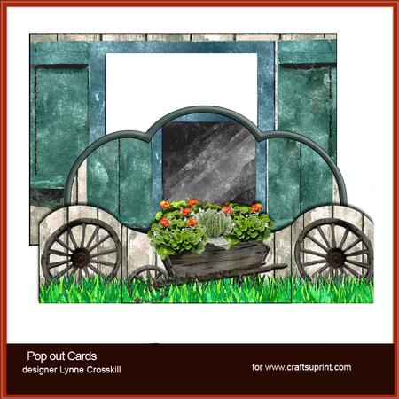 Country Home Pop Out Card & Envelope