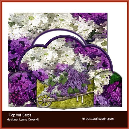 Lilacs Pop-out Card & Envelope