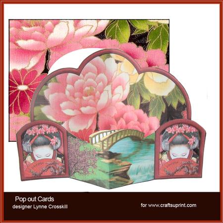 Oriental Garden Pop Out Card & Envelope