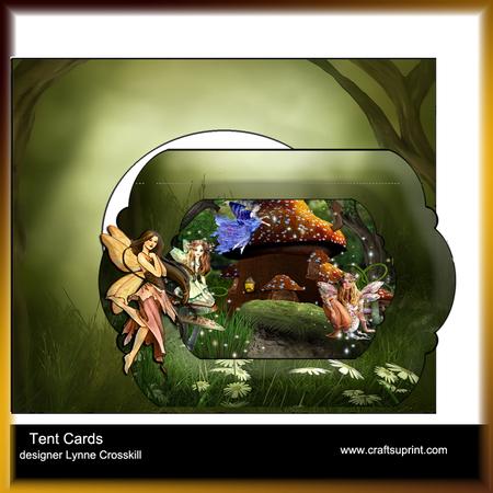 Land of the Fairies Swinging Tent Card