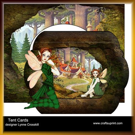 Fairy Castle Swinging Tent Card