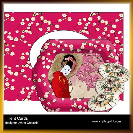 Spring in the Orient Tent Card