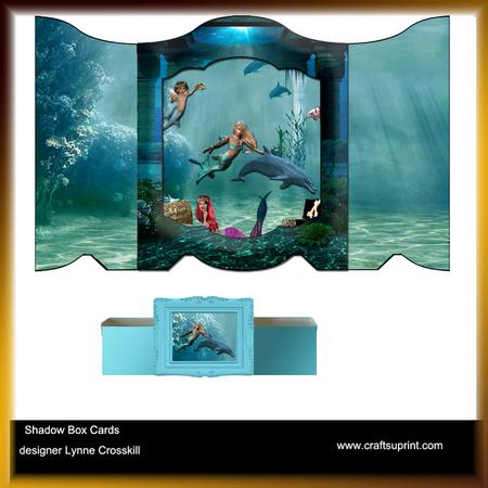 Mermaids Playground Shadow Box Card & Belly Band