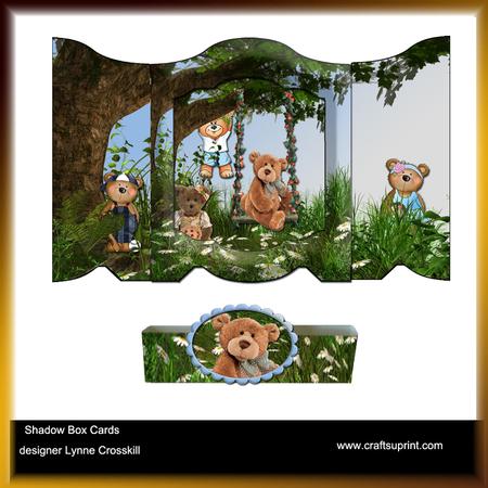 Teddy Bear's Picnic Shadow Box Card & Belly Band