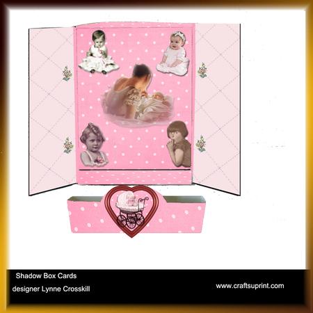 Baby Girl Box Card with Matching Band.