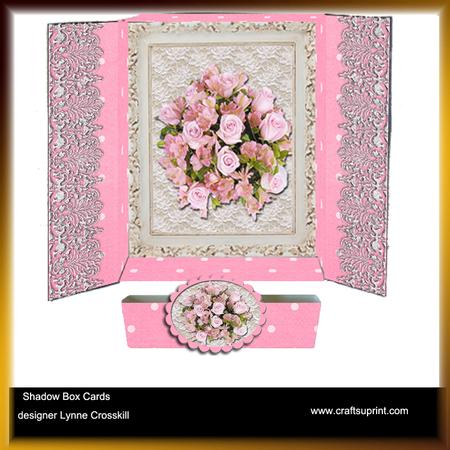Pink Roses Box Card & Matching Band