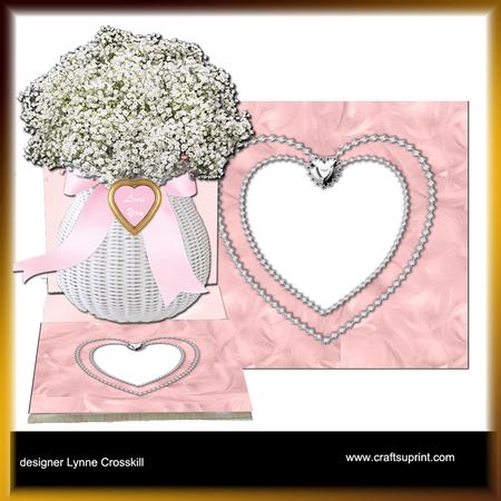 Baby's Breath Basket Easel Card