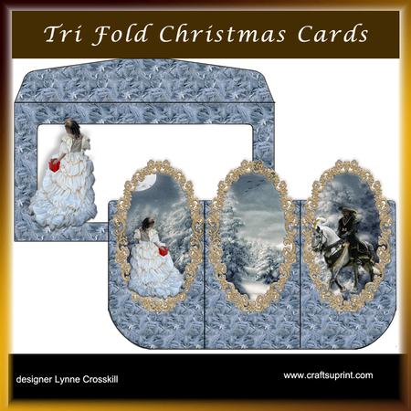 Christmas Love 3D Tri-fold Card & Envelope