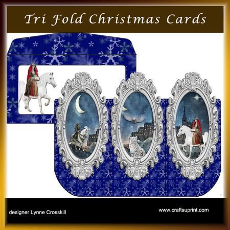 Christmas Eve 3D Tri-fold Card & Envelope