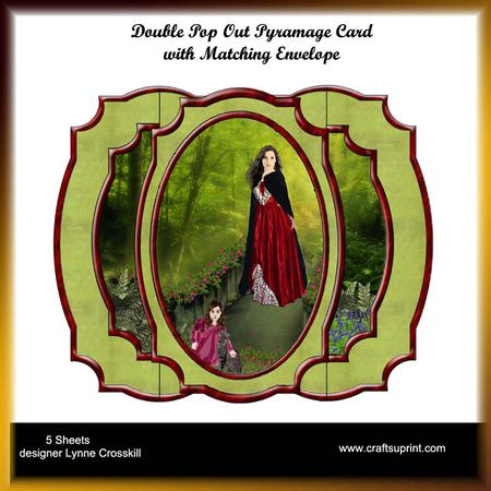 On the Bridge Double Pop Out Pyramage Card