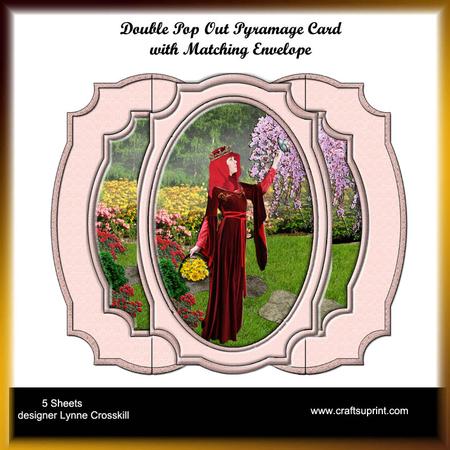 Queen's Garden Double Pop Up Pyramage Card