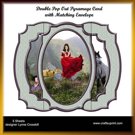 Mountain Beauty Double Pop Out Pyramage Card