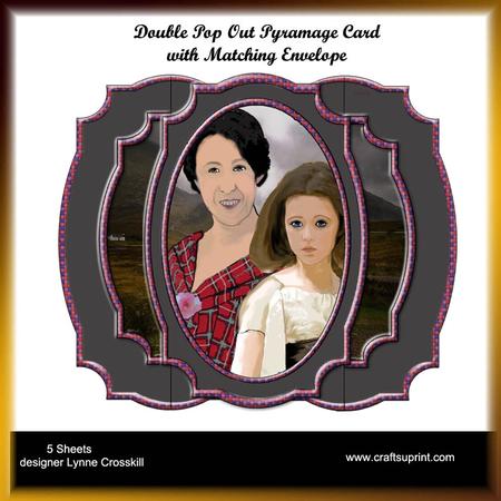Mother & Daughter Double Pop Out Pyramage Card