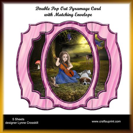 Song of Spring Double Pop Out Pyramage Card