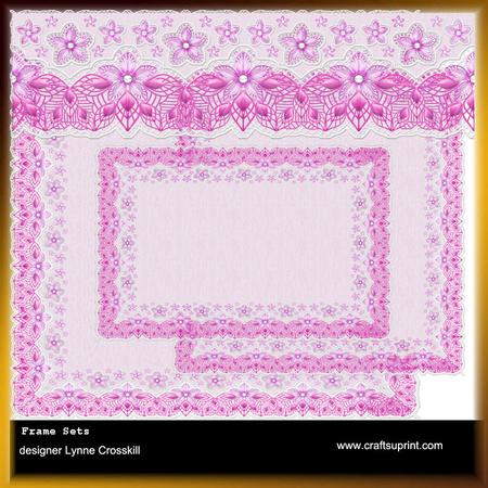 Lace Frames - Pink