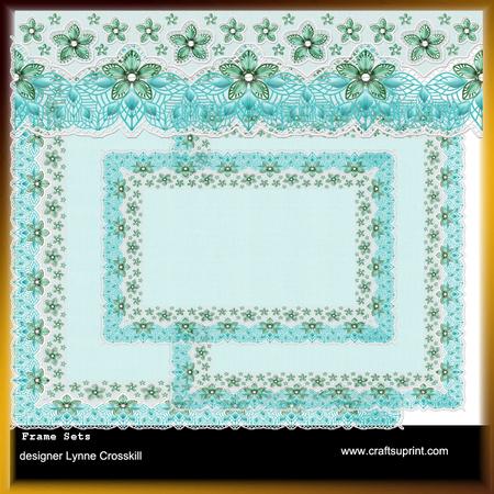 Lace Frames - Teal