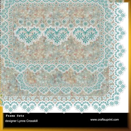 Christmas Stars Lace Frames