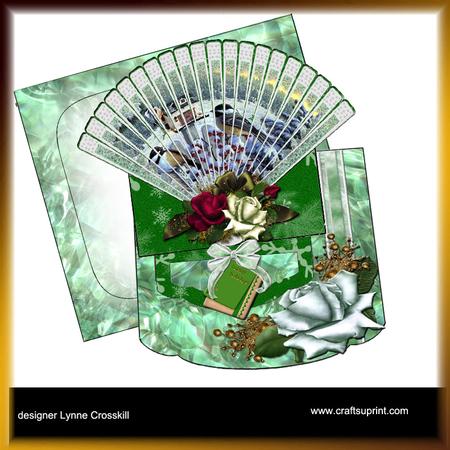 Chickadees Winter Home Fan Easel Card Kit
